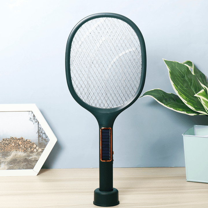 Solar Charging Three-In-One Electric Mosquito Swatter Motor Mosquito Trap + Mosquito Lamp USB Plug - MRSLM