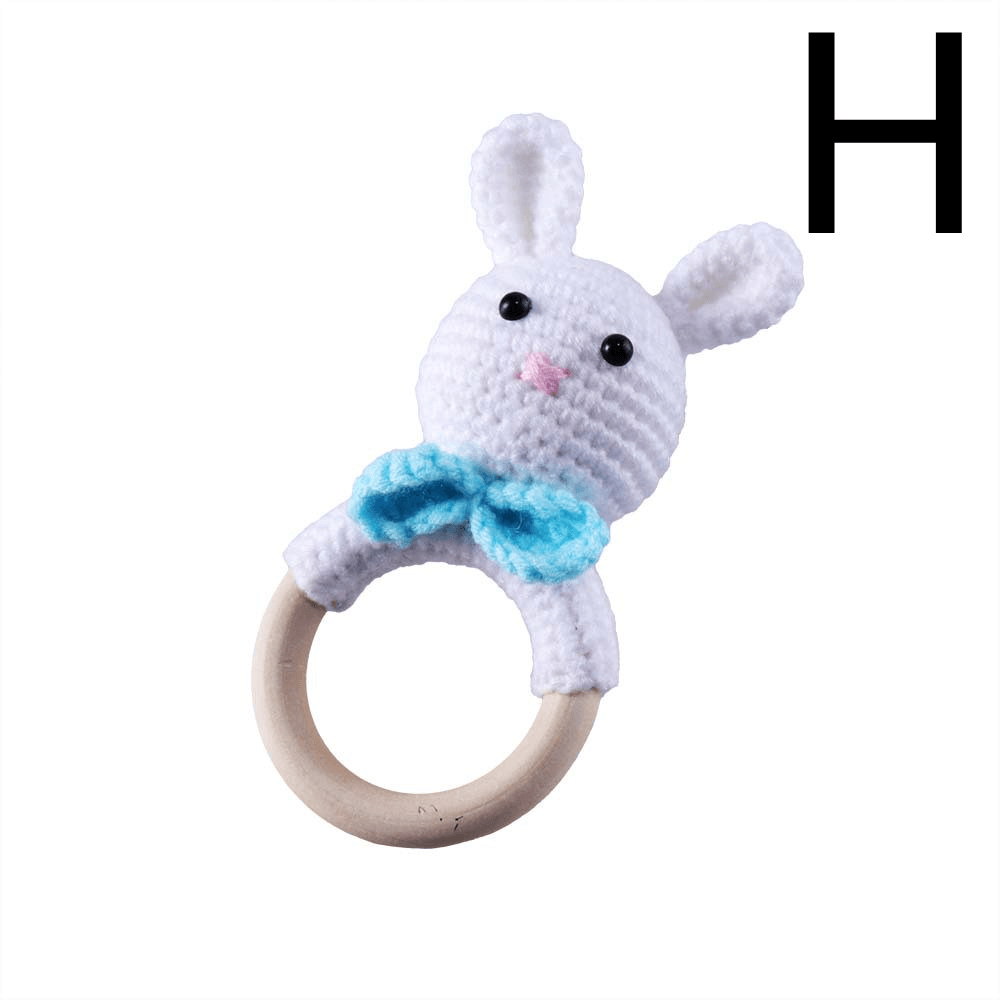 Baby Knitted Rattle Bell Ring Sounding Rattle Toy - MRSLM