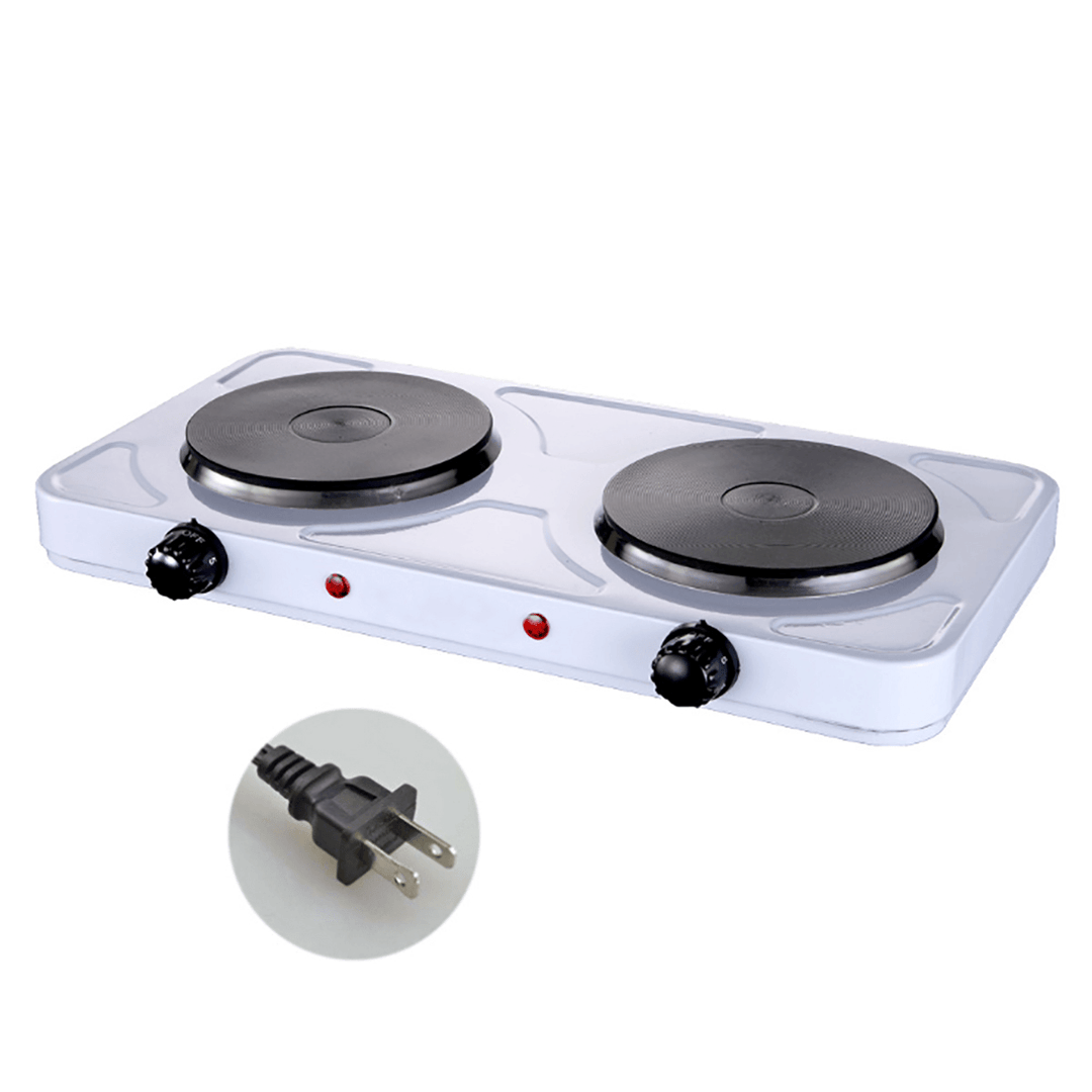 2000W Electric Dual Hot Pot Plate Cooktop Cooker Hotplate 220V 110V US/EU Plug - MRSLM