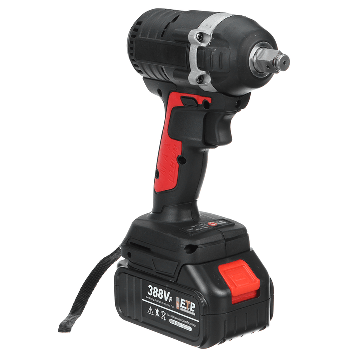 388VF 630Nm Cordless Electric Impact Wrench + 2X Lithium Ion Batteries and Charger - MRSLM