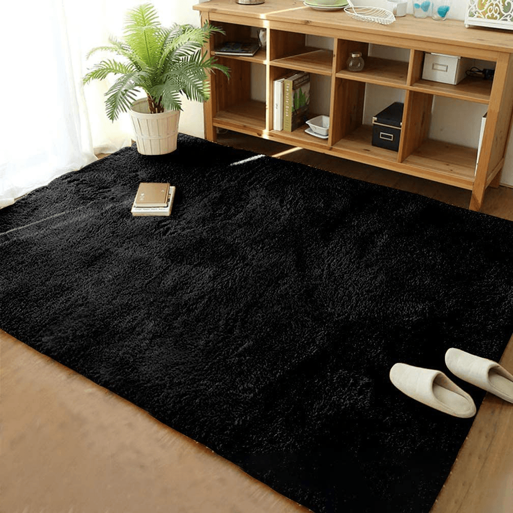 180 X 100 Cm Floor Rug Polyester Acrylic Plush Mat for Living Room Plush Rug Children Bed Room Fluffy Floor Carpets - MRSLM