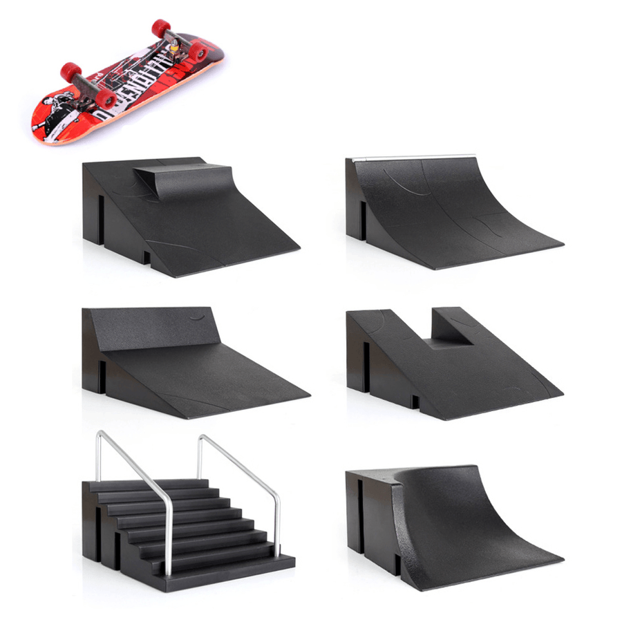 Mini Finger Skateboard Kids Ramp Fingerboard Toys Recreation Game Children Gift - MRSLM