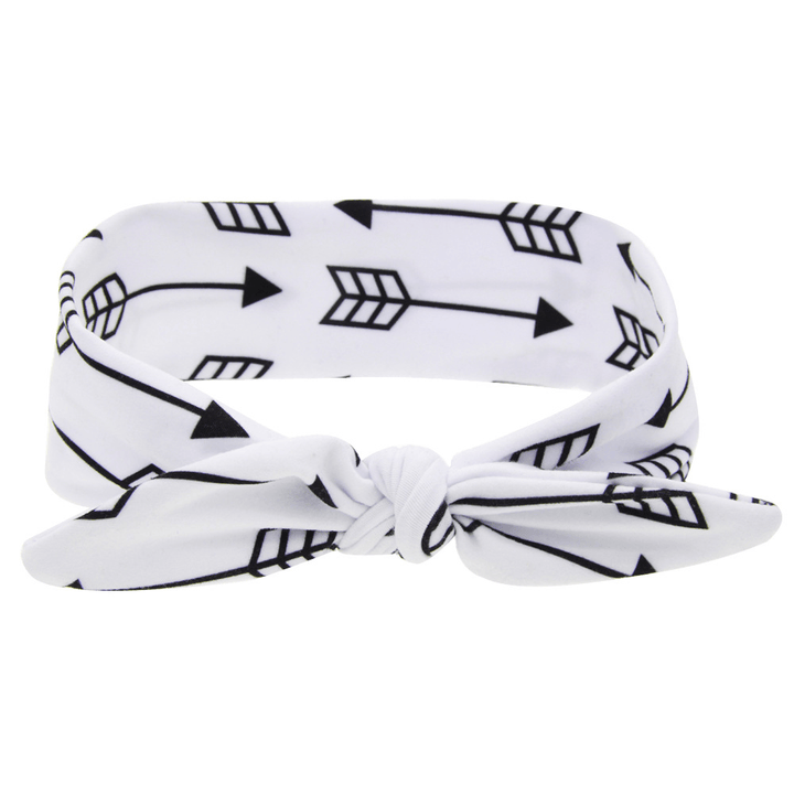 New Printed Children Diy Rabbit Ear Headband Parent-Child Suit - MRSLM