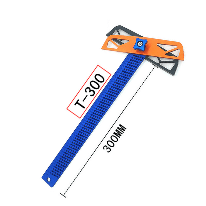 T300/T400 Multifunction T-Shaped Square Angle Ruler Aluminum Alloy Scriber Measuring Marking Tool Gauge - MRSLM