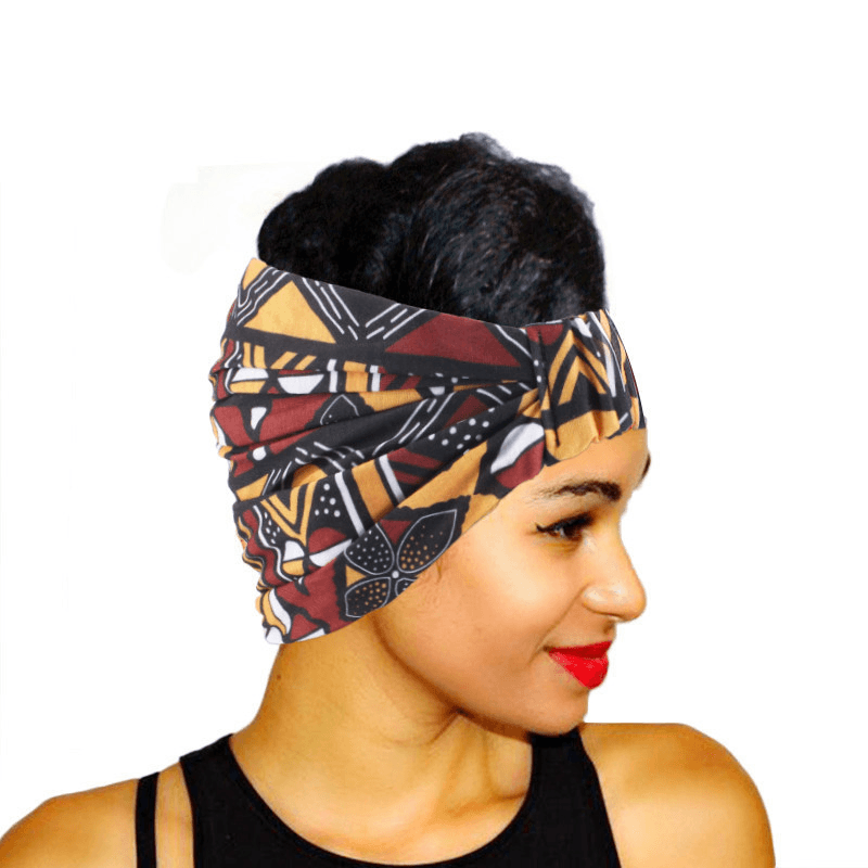 Women'S Sports Print Wide Head Headband - MRSLM