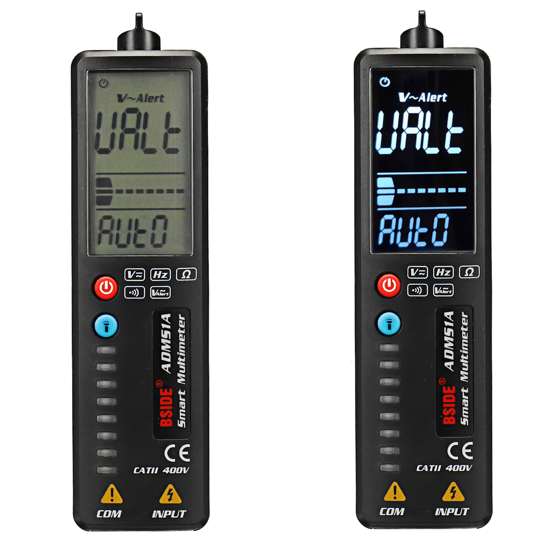 BSIDE 2.4-Inch Digital Multimeter LCD Non-Contact AC DC Voltage Test Pen Hidden Wire Detector 3-In-1 Measuring Tools - MRSLM