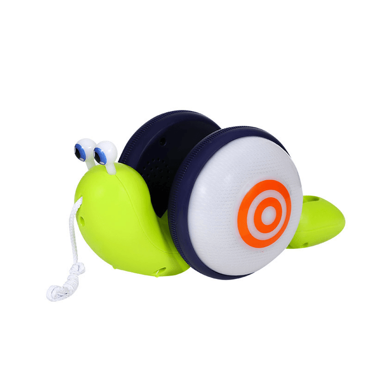 Snail Drag Toy Light Music Baby Pull Rope Cartoon Toy - MRSLM