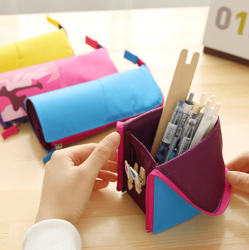 Multi-Function Pencil Bags Creative Standing Stationery Bag - MRSLM