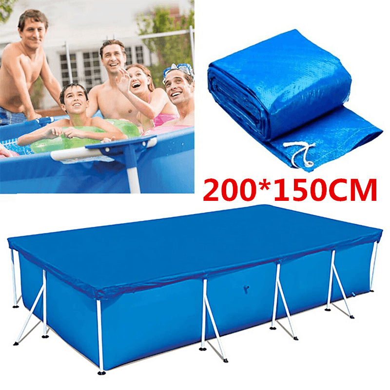 Swimming Pool Cover Rainproof Dust Cover Cloth Mat Outdoor Garden - MRSLM