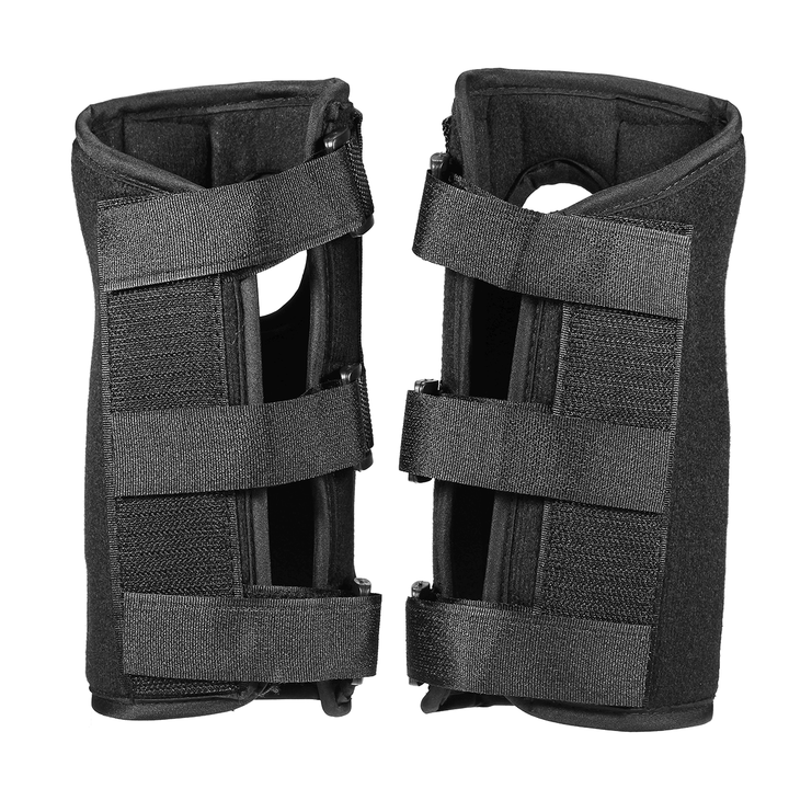 1Pair Right Left Hands Breathable Night Wrist Brace Sleep Support Carpal Tunnel Comfort Composite Fabric Wrist Splint Arthritis Sprain Gym 3 Straps Adjustable Metal Strip - MRSLM