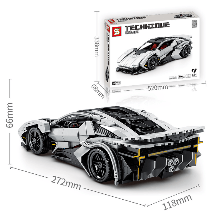 Boys Sports Car Series Building Blocks Educational Children'S Toys - MRSLM