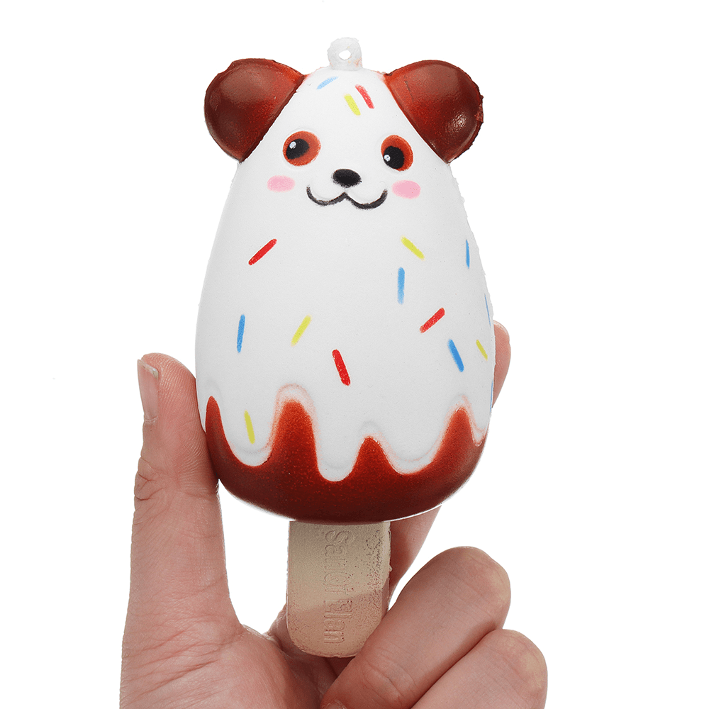 Sanqi Elan Bear Popsicle Ice-Lolly Squishy 12*5.5CM Licensed Slow Rising Soft Toy with Packaging - MRSLM