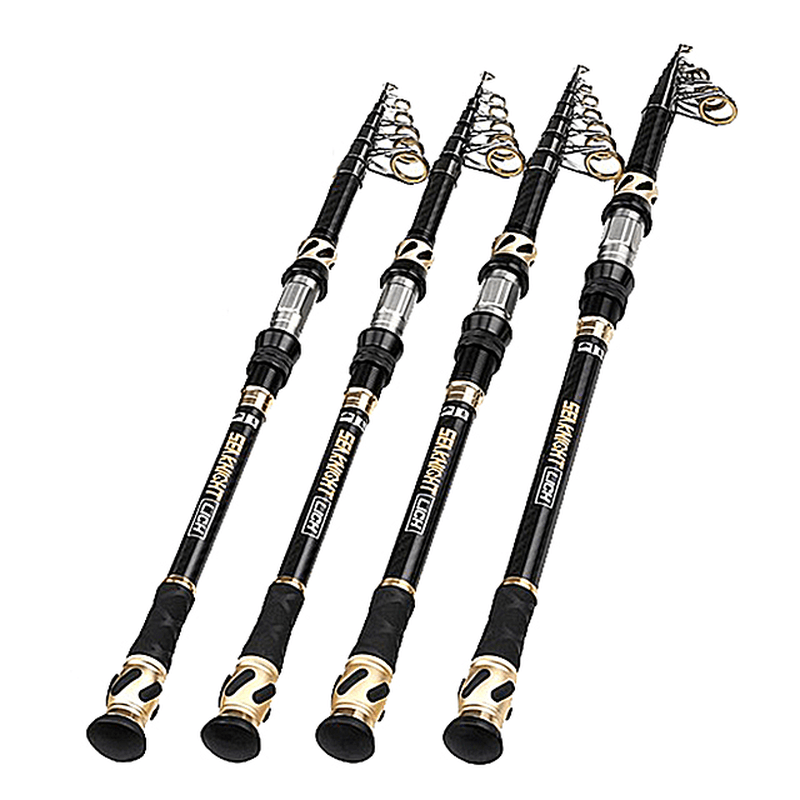 Seaknight LICH 2.4M 2.7M 3M 3.6M Carbon Telescopic Fishing Rod M Power Spinning Rod Sea Fishing - MRSLM