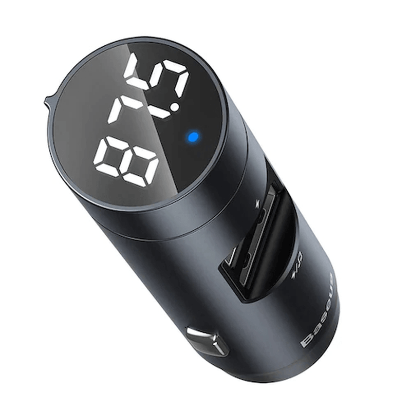 Baseus Energy Column Car Wireless MP3 Charger Bluetooth 5.0+5V3.1A + Baseus Energy Column Car Wireless MP3 Charger - MRSLM