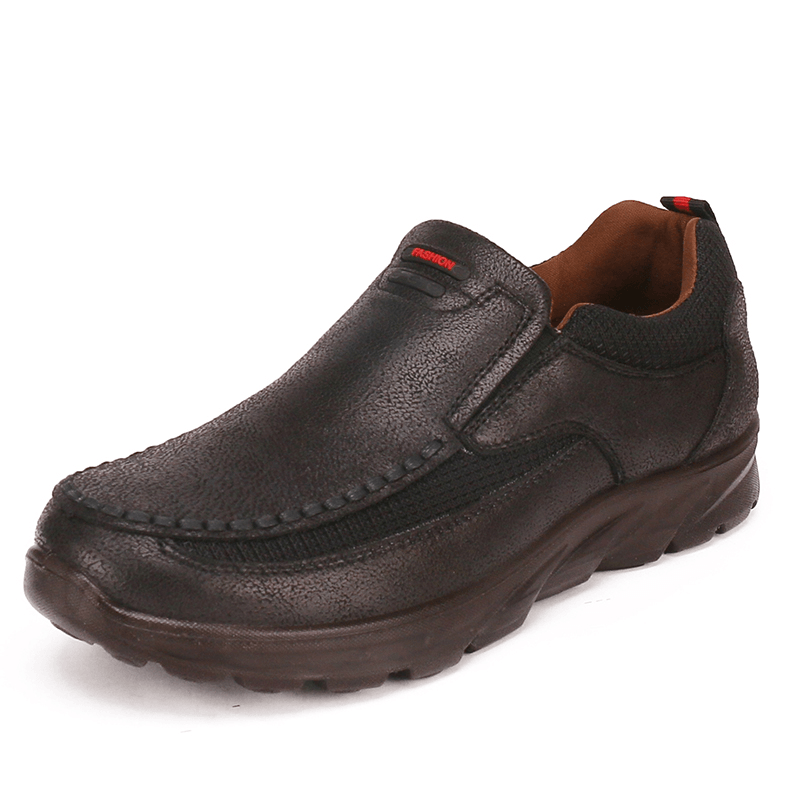 Men Breathable Non Slip Comfy Slip on Casual Business Shoes - MRSLM