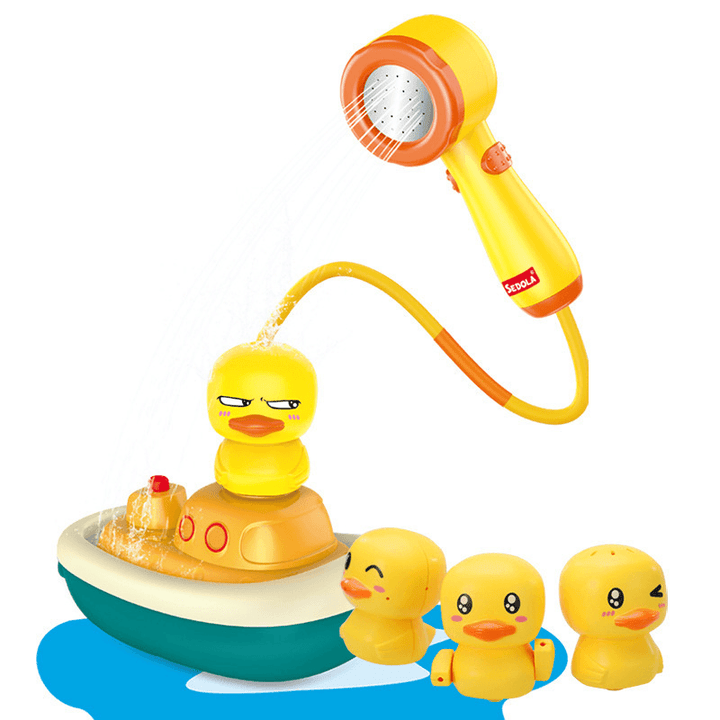 Summer Electric Water Jet Pirate Duck Baby Bath Toy - MRSLM