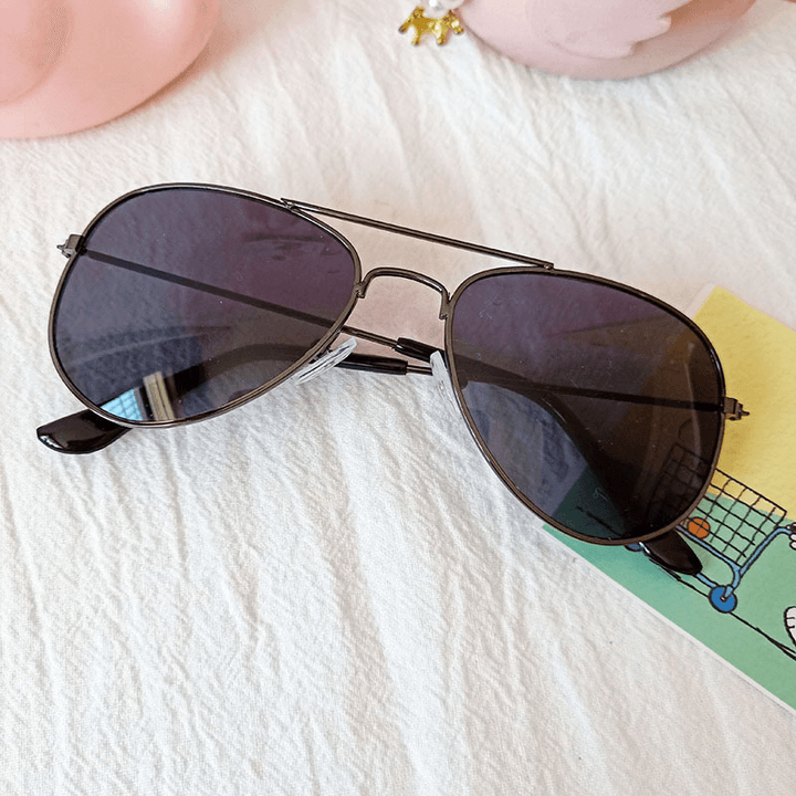 Children'S Colorful Reflective Aviator Sunglasses - MRSLM