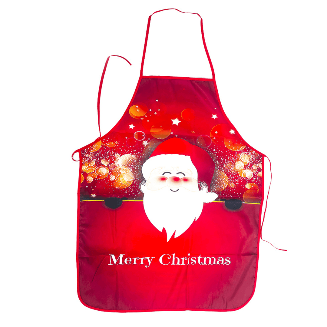 80 X 60Cm 2020 New Year Christmas Christmas Apron Christmas Decorations for Kitchen Santa Claus Xmas Decor - MRSLM