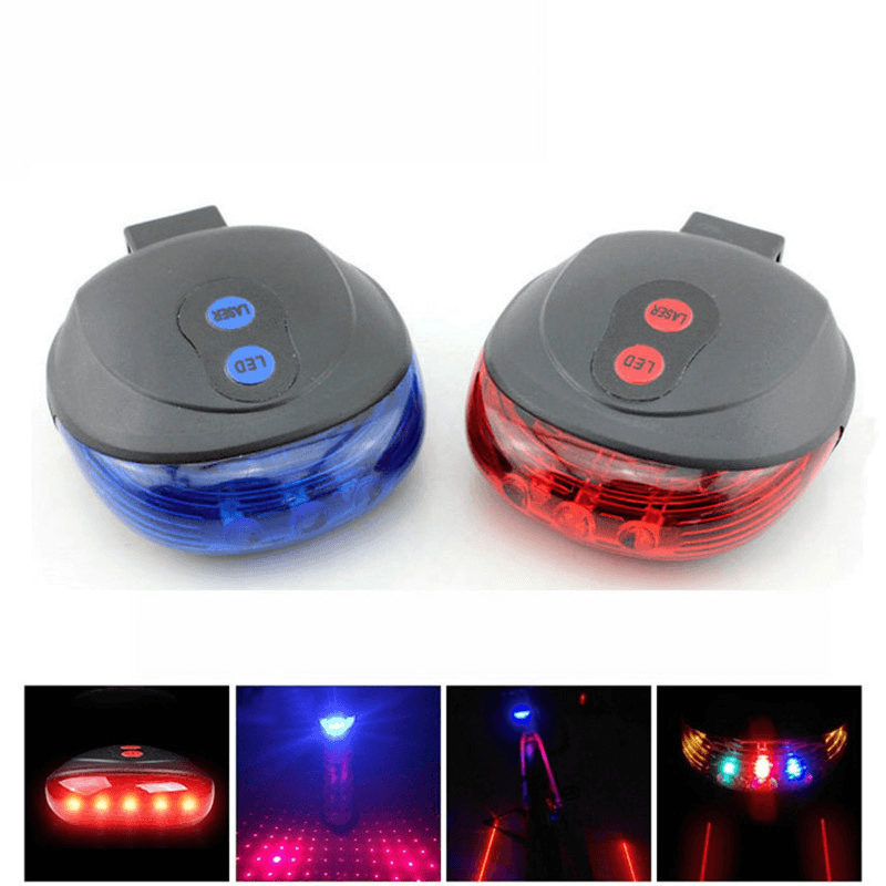 BIKIGHT Bicycle Taillight Bike Rear Tail Safety LED Warning Light Waterproof Cycling Portable Night Safety Lights Bike Lights - MRSLM