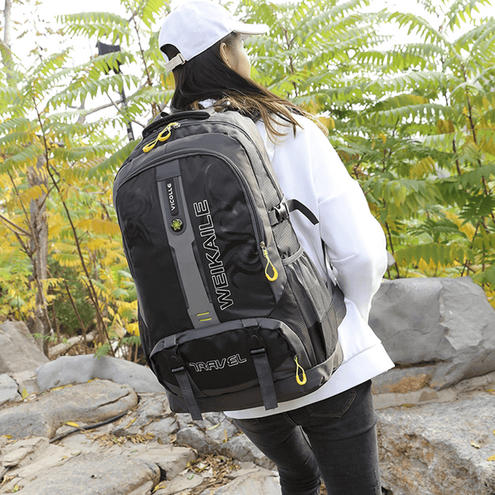 50L Climbing Backpack Waterproof Sports Travel Hiking Shoulder Bag Portable Unisex Rucksack - MRSLM