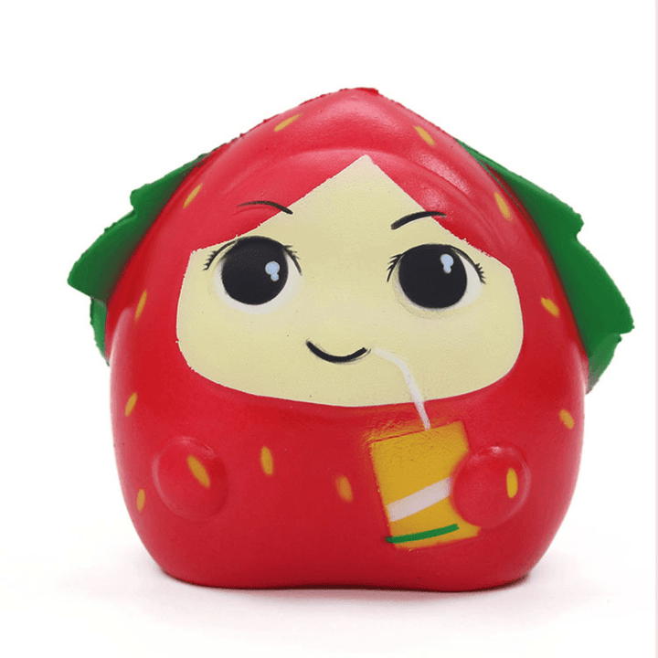 Squishy Strawberry Girl 13CM Slow Rising Rebound Toys with Packaging Gift Decor - MRSLM