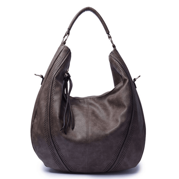Women Pu Leather Vintage Handbag Shoulder Bag - MRSLM