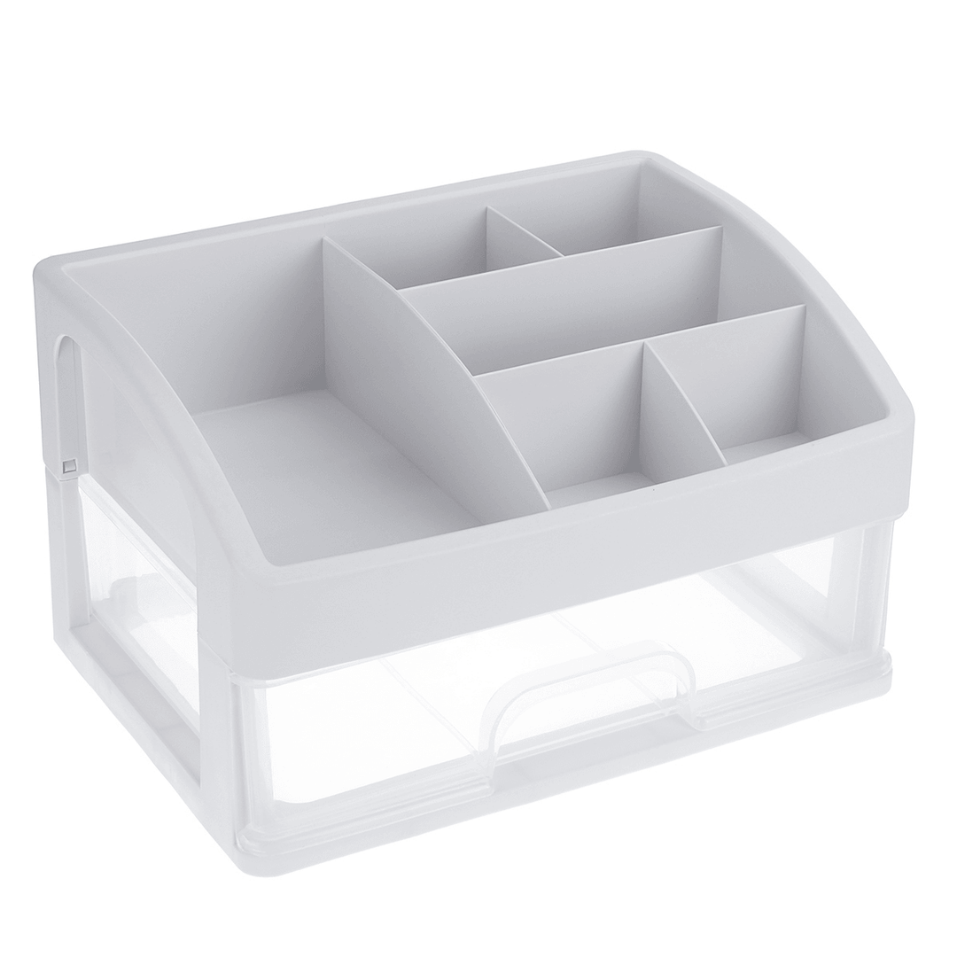 1/2/3 Layers Clear Desktop Comestics Makeup Storage Drawer Organizer Box Container - MRSLM