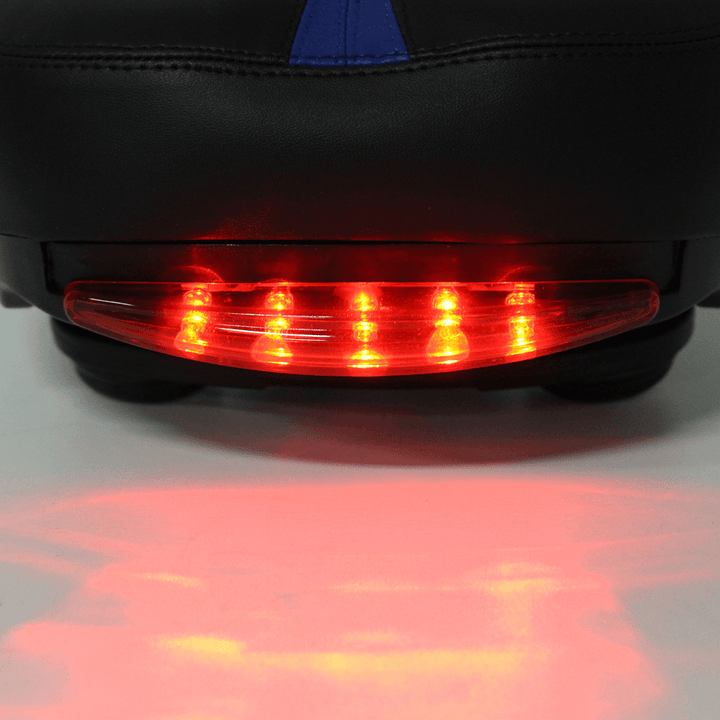 BIKIGHT LED Bike Seat Safety Taillight Breathable Shockproof Cycling Saddle Seat Cushion - MRSLM