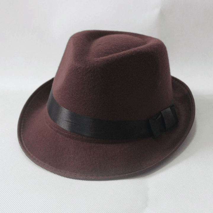 Autumn and Winter Wool Jazz Hat Korean Style Hip-Hop Men - MRSLM