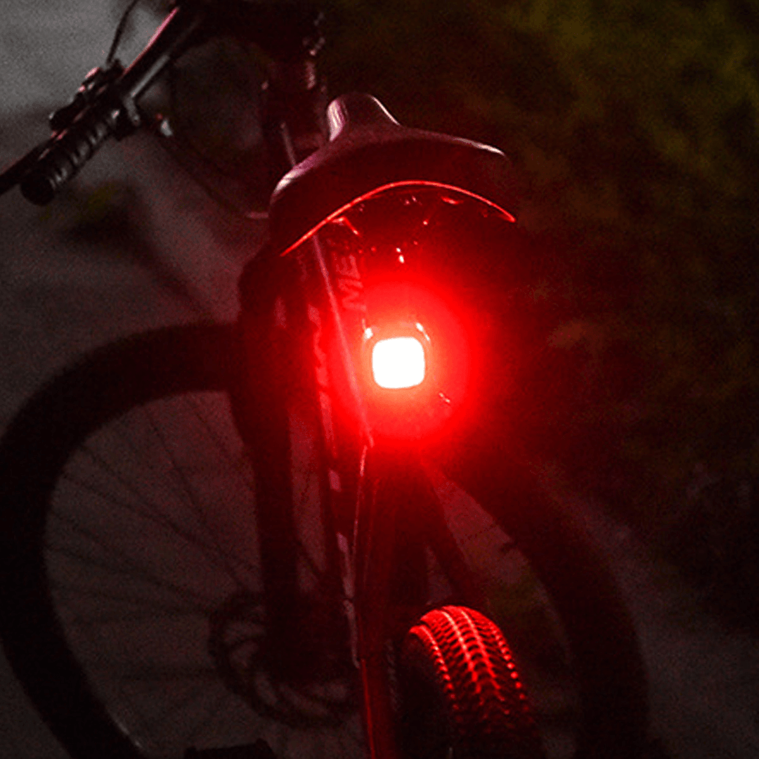 Smart Bike Taillight USB Rechargeable 5 Modes Adjustable Sensing Warning Lamp Waterproof Cycling - MRSLM