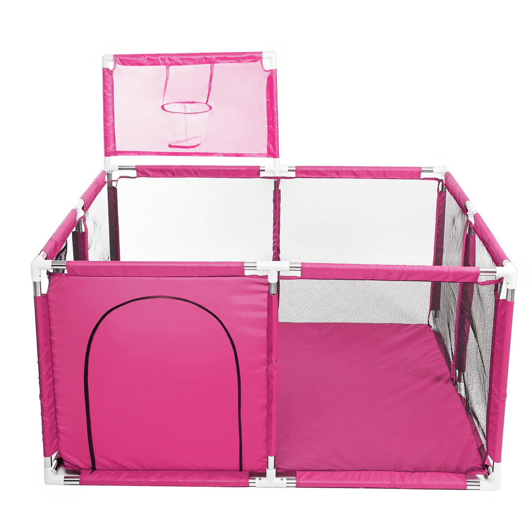 Millhouse Baby Toddler Playpen Interactive for under 36 Months Kids Playing Learning Children Play Playard Ocean Ball Safety Gate 4 Panel Fence - MRSLM