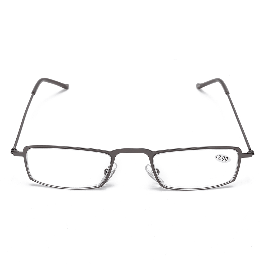 Unisex Metal Frame HD Resin Anti-Fatigue Reading Glasses - MRSLM