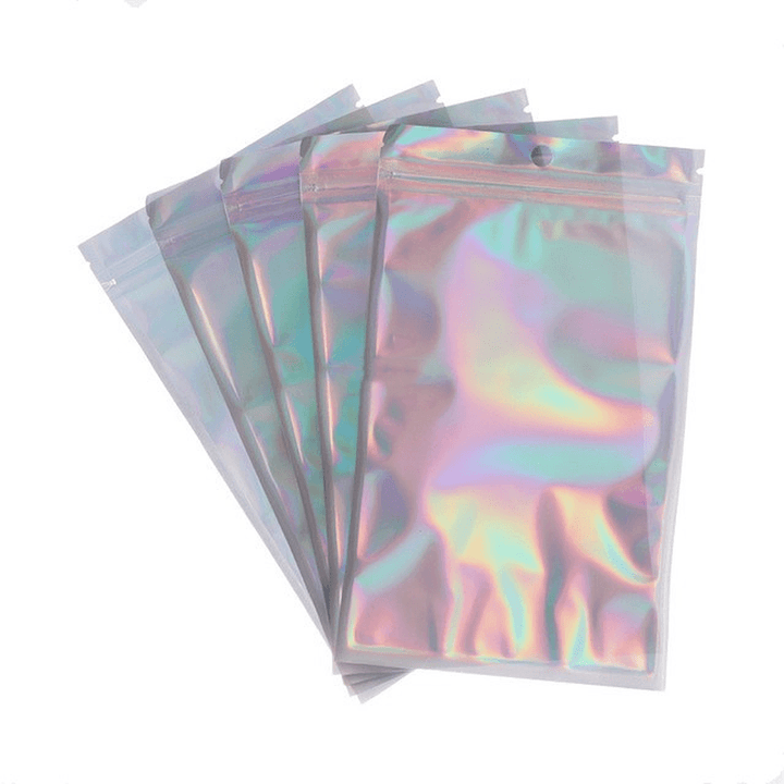 8 Sizes 20Pcs Pack Plastic Bag Aluminum Foil Hologram Food - MRSLM