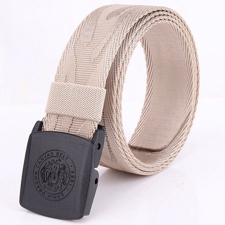 125CM Automatic Buckle Nylon Belt Men Army Tactical Alloy Buckle Pants Strap - MRSLM