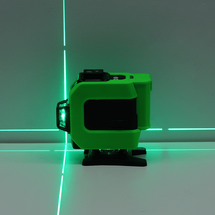 16/12 Line 4D 360° Horizontal Vertical Cross Green Light Laser Level Self-Leveling Measure Super Powerful Laser Beam - MRSLM