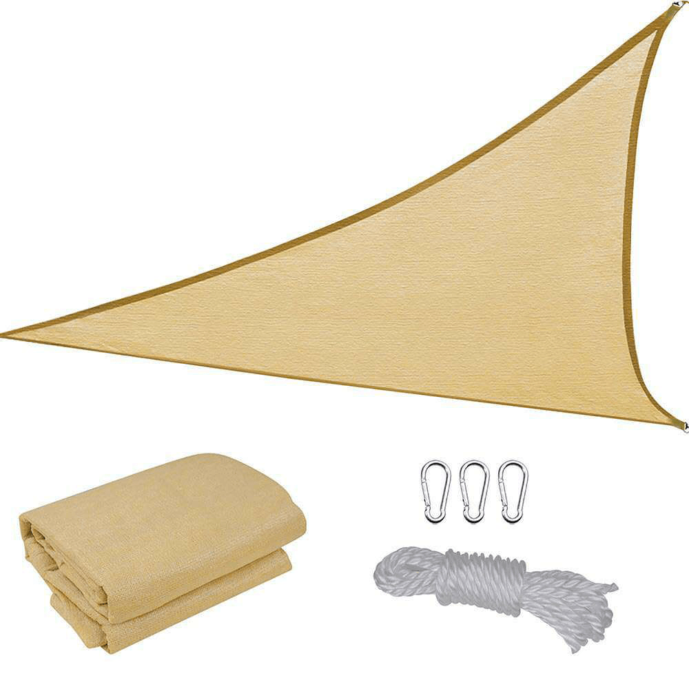 11.8X11.8X11.8 Ft Sun Shade Triangle UV Block Canopy for Outdoor Facility Garden Sun Shelters - MRSLM