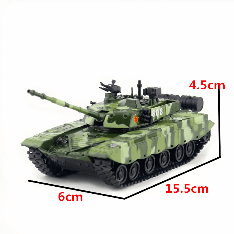 Alloy Model Simulation Toy Military Main Battle Tank - MRSLM