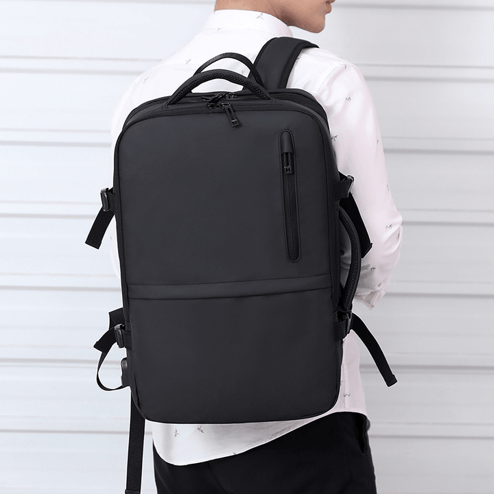 Men Scalable Capacity Large Capacity Business Laptop Bag Backpack - MRSLM