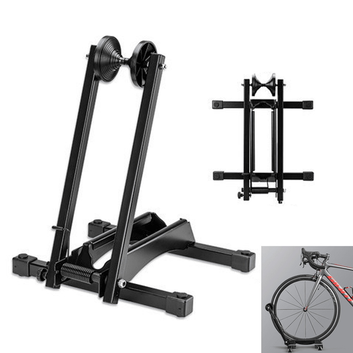 ROCKBROS Bike Rack Adjustable Folding Double Pole Universal Bicycle Repair Stand Mountain Bike Holder Display Stand - MRSLM