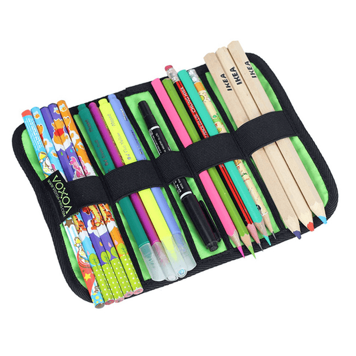 BUBM Roll-Up Electronics Organizer Electronics Accessories Storage Bag Travel Carry Case - MRSLM