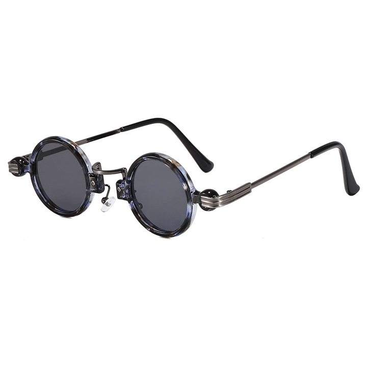 Steampunk Style Small Frame Sunglasses Personalized Hip-Hop round Sunglasses - MRSLM