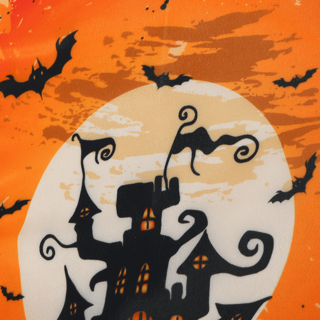 30X45Cm Halloween Polyester Black Castle Bat Flag Garden Holiday Decoration - MRSLM