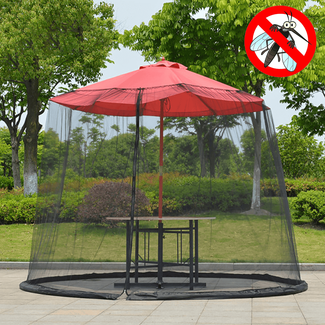 9Ft Garden Outdoor Patio Umbrella Table Screen Cover Net Mosquito Insect Net - MRSLM