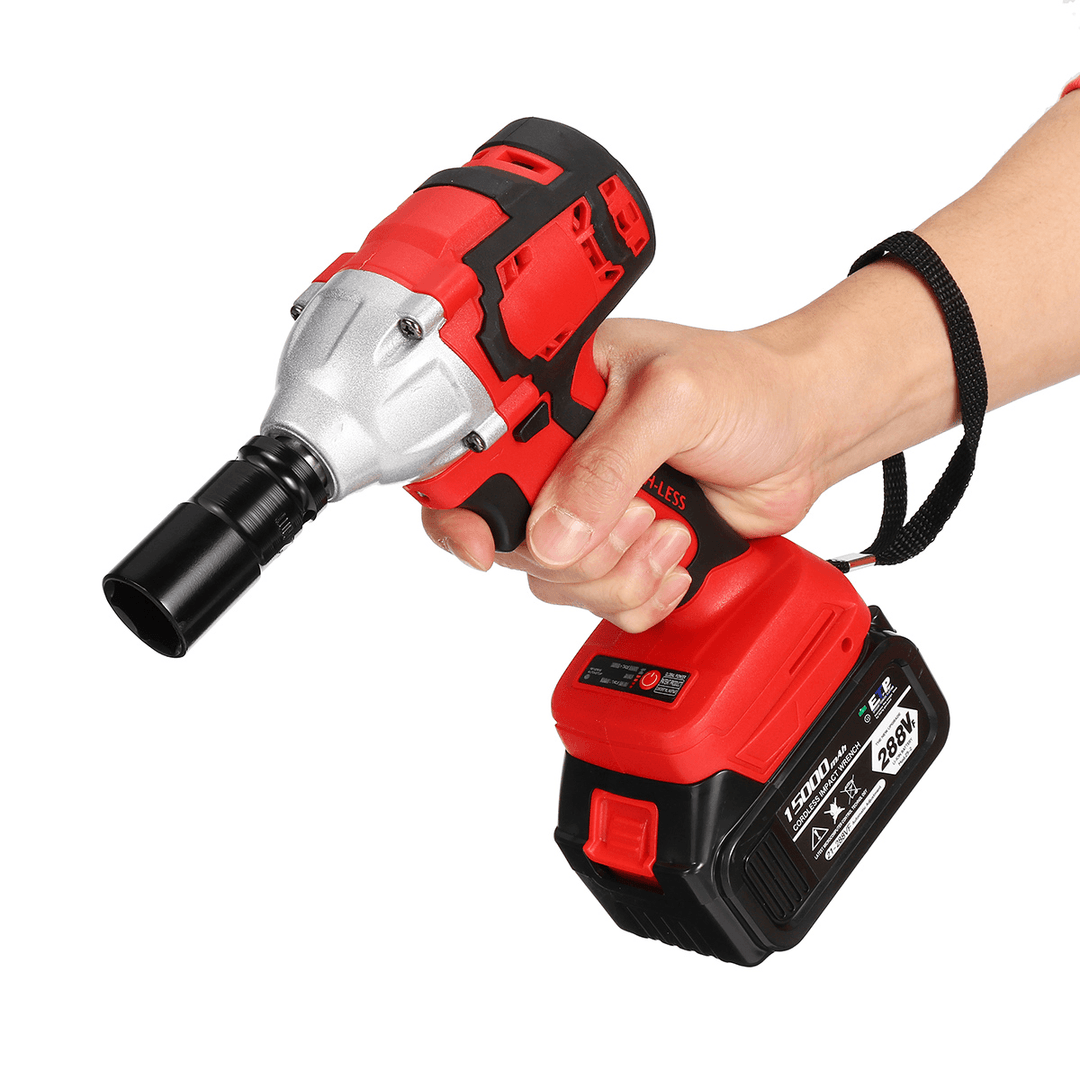 288VF 800N.M Cordless Brushless Electric Impact Wrench Tool W/ LED Light - MRSLM