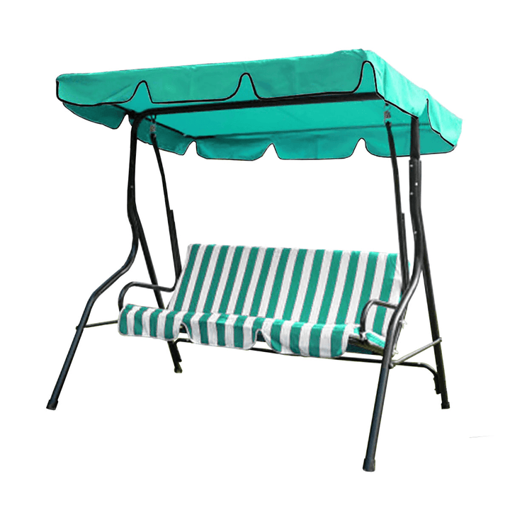 3 Seater Hammock Swing Canopy Sunshade Waterproof Garden Chair Top Cover Patio - MRSLM