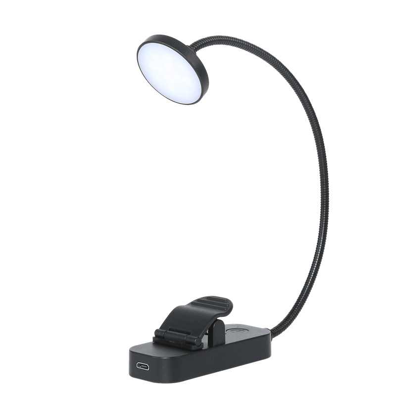 YJD-5331 USB 12LED/8LED Reading Light Three Color Temperature Gradual Dimming Book Clip Light - MRSLM