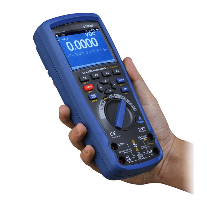 DT-9989 Professional Digital Multimeter Oscilloscope LCD Color Screen Usb Current Voltage Test Electrician Tools - MRSLM