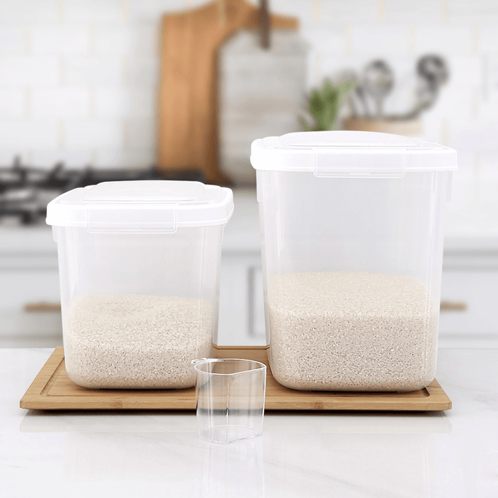 QUANGE Multi-Function Rice Storage Bucket 5KG/10KG from Kitchen Storage Container Rice Storage Box - MRSLM