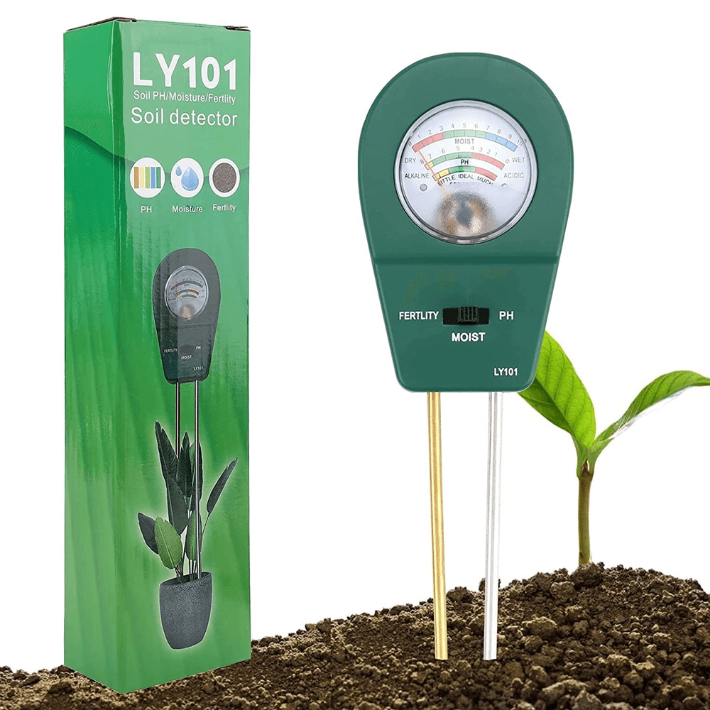 3 in 1 Soil Moisture Meter PH Humidity Fertility Test for Greenhouse Flower and Planting - MRSLM