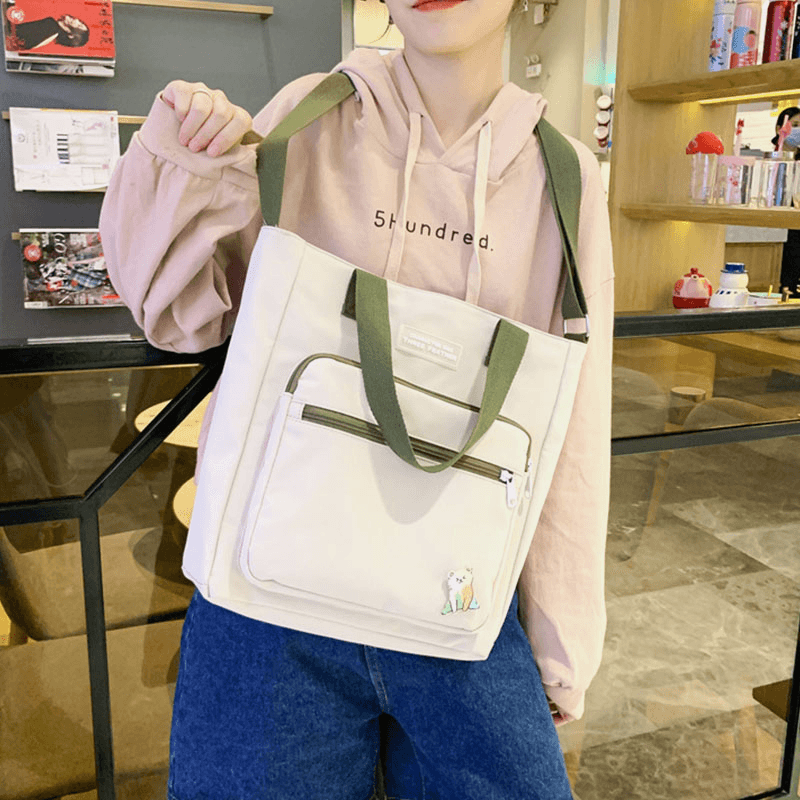 Women Nylon Cloth Bag Casual Fashion Daily Shoulder Bag Crossbody Bag Student School Bag - MRSLM